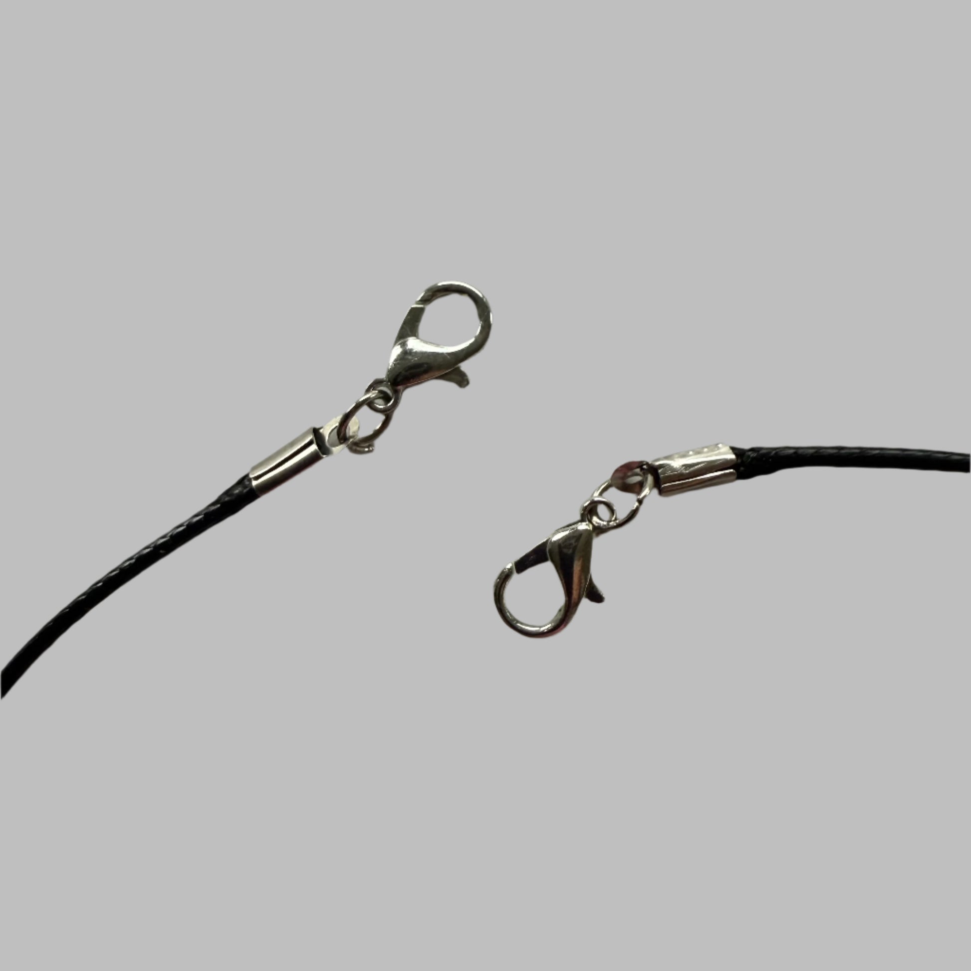 closeup of lobster claw clasps