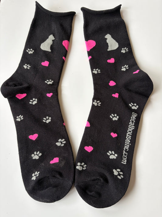 Socks - CAT HOUSE logo