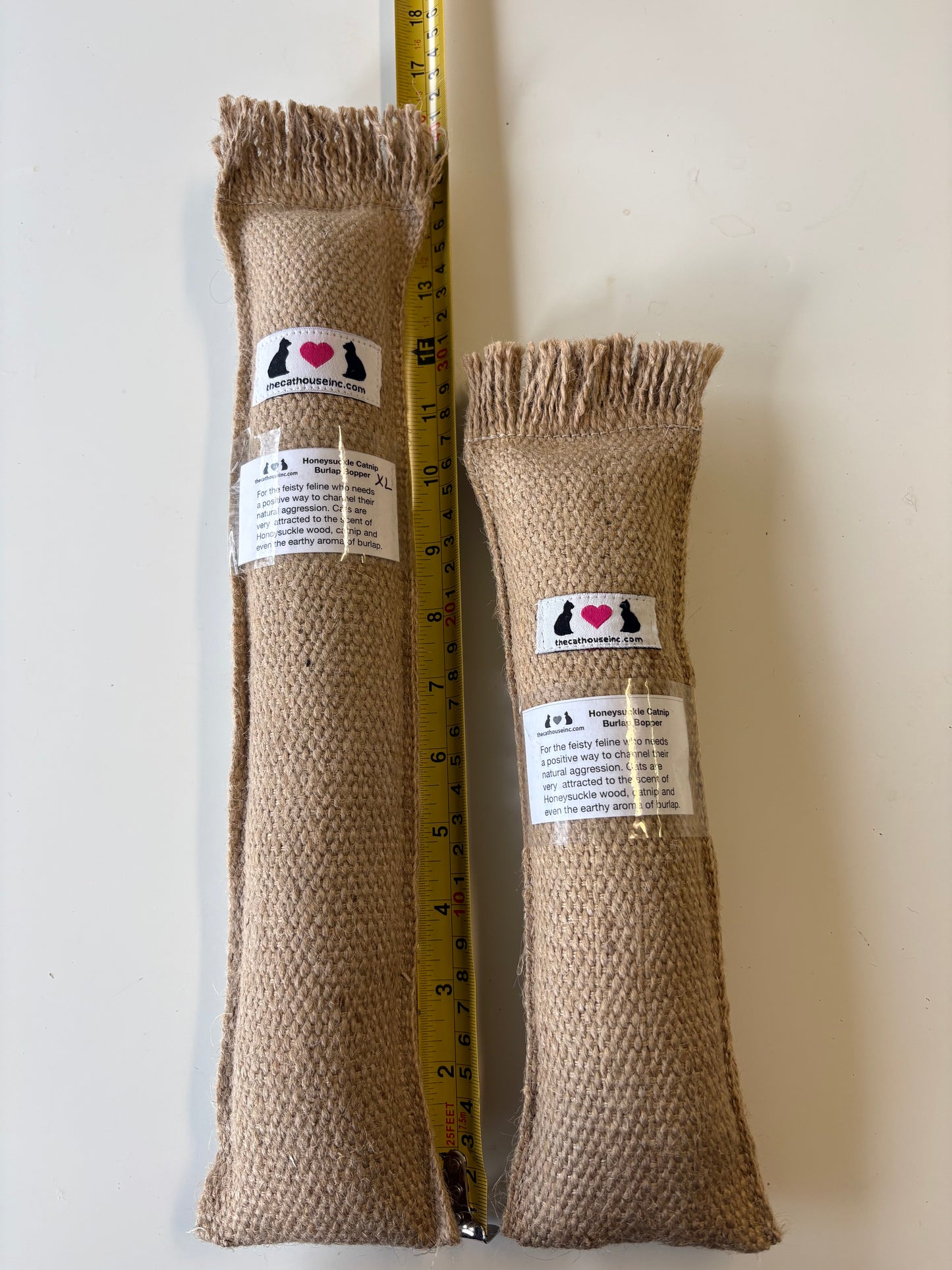 Honeysuckle Catnip Burlap Bopper XL