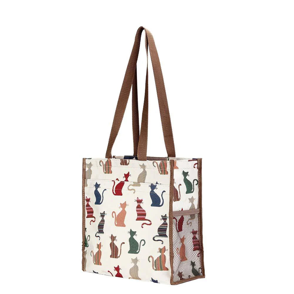 Canvas Bag - Cheeky Cat tapestry tote