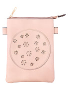 cross body cel phone bag shown in colour option pink