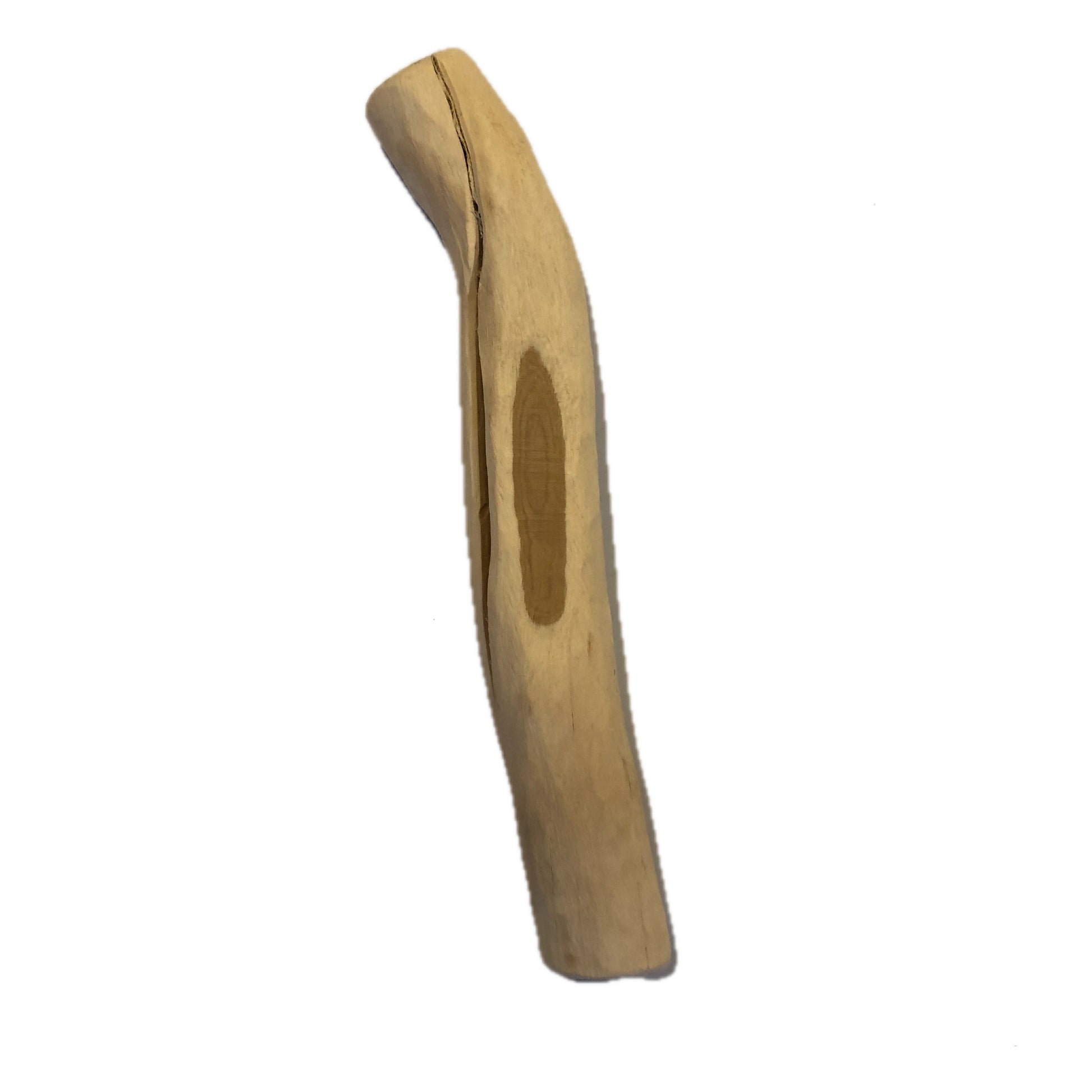 A single post of Honeysuckle wood, pieces range in shape, size and weight in the 300g range, shown here on flip side - approx 12" long and 2" diameter