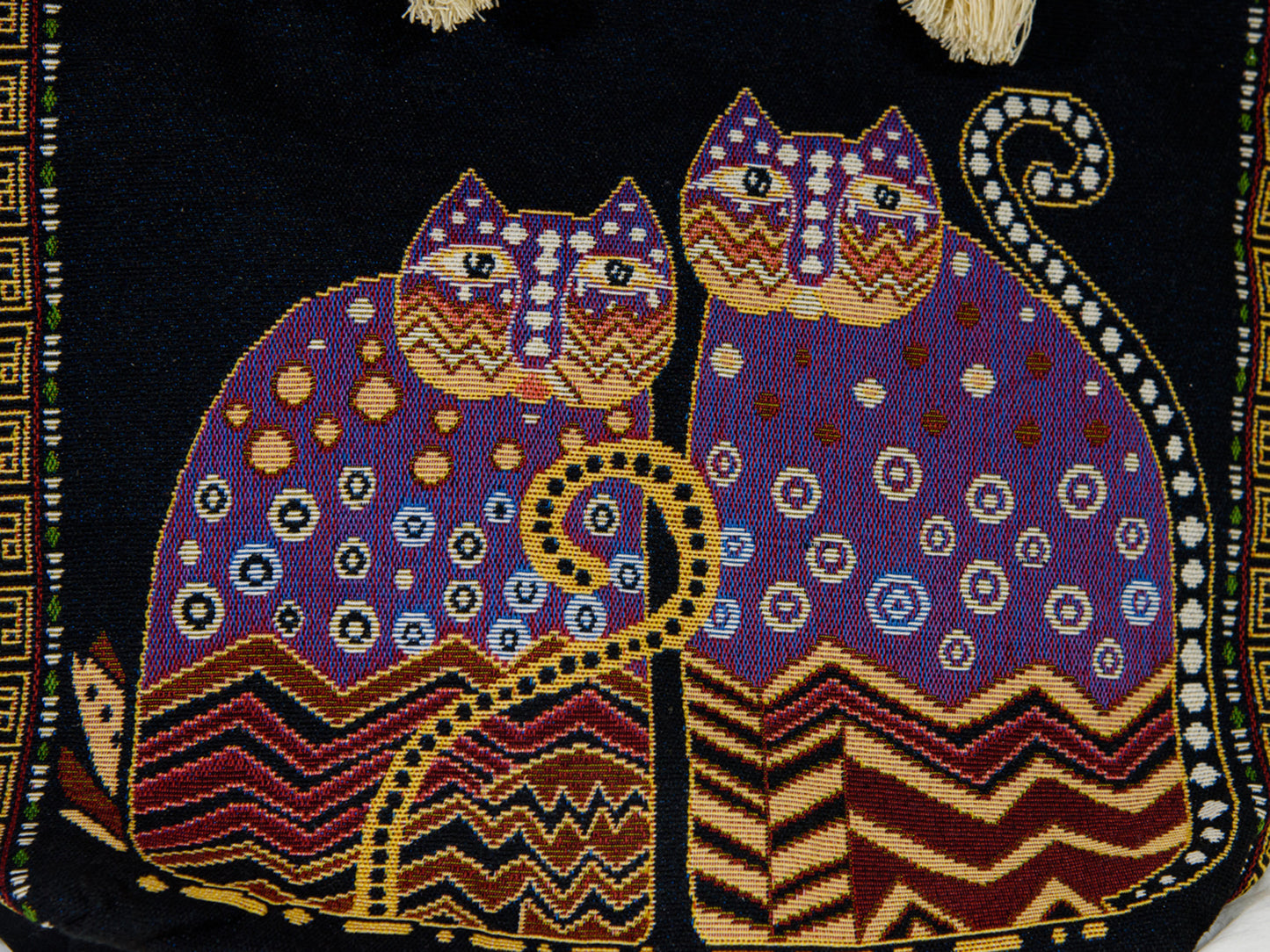 Canvas Bag - Laurel Burch - black