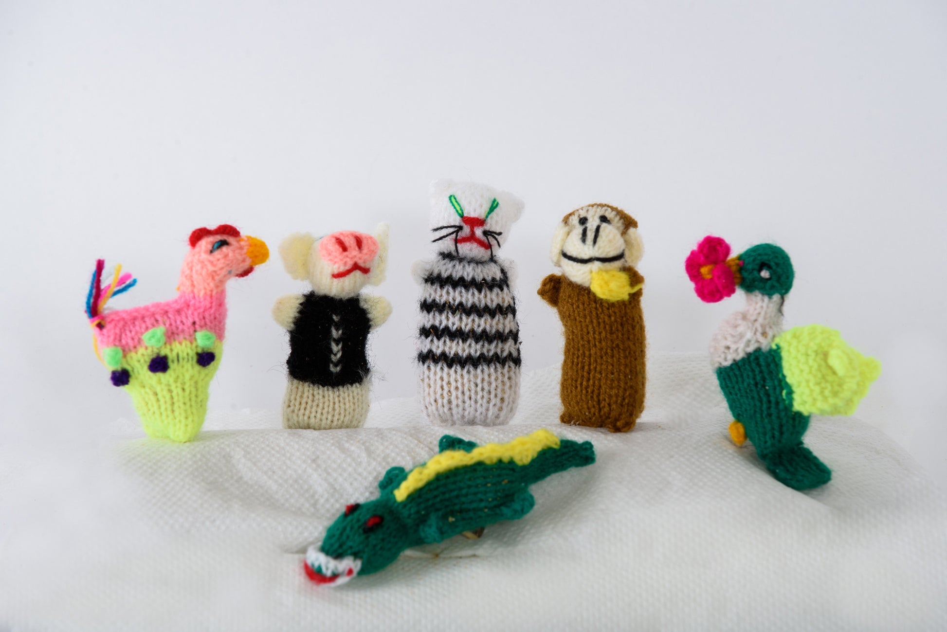 Honeysuckle catnip knit character handmade cat toy  