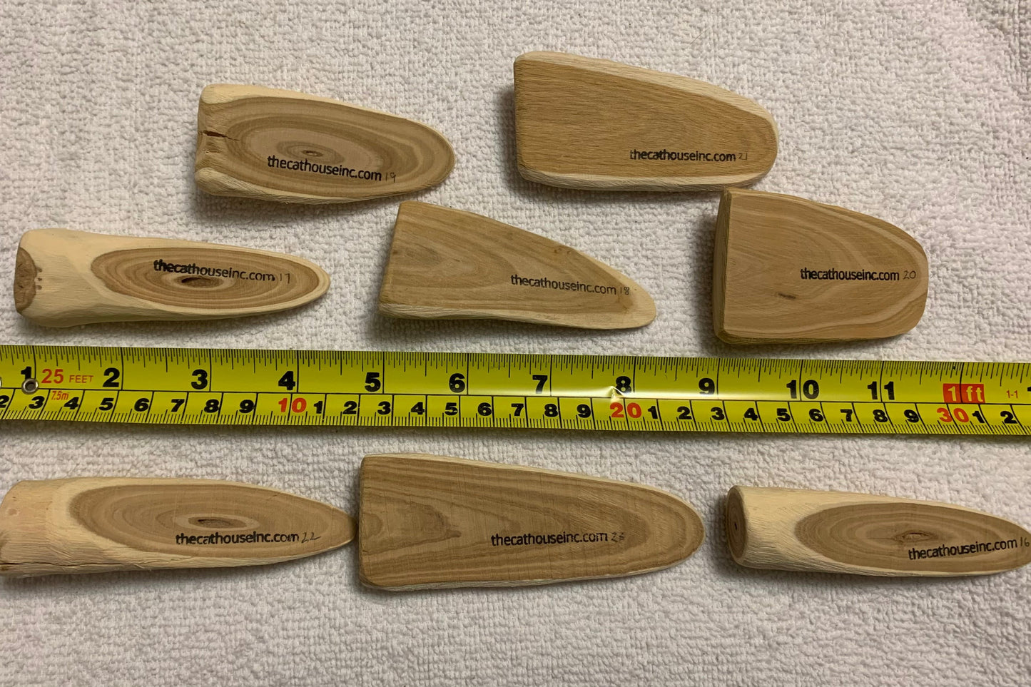 chunks of honeysuckle wood in a variety of sizes and shapes within 16-22g size