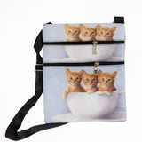 Kittens in a Bowl - small purse